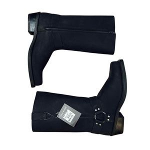 Men’s Motorcycle Engineer Harness Boots Tall Black 11.5 Old West NEW